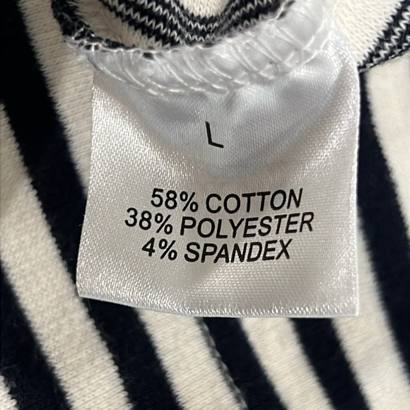 Jane & Delancey Striped Hoodie L Nautical Sweater Casual All Seasons Boho Crop - Picture 9 of 9